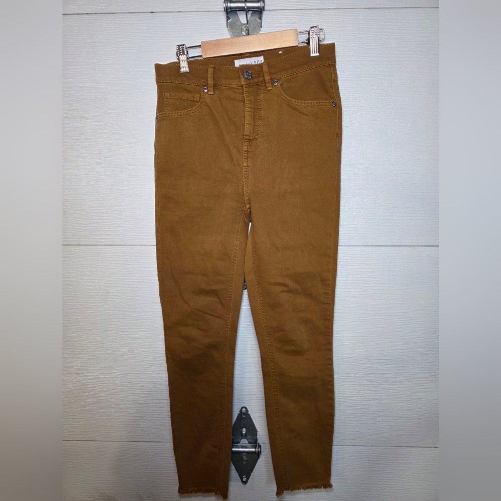 LOFT Tan Cropped Jeans